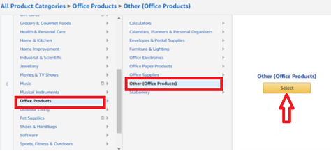 Choose the Product Category - How to Add Products on Amazon? Bitclu